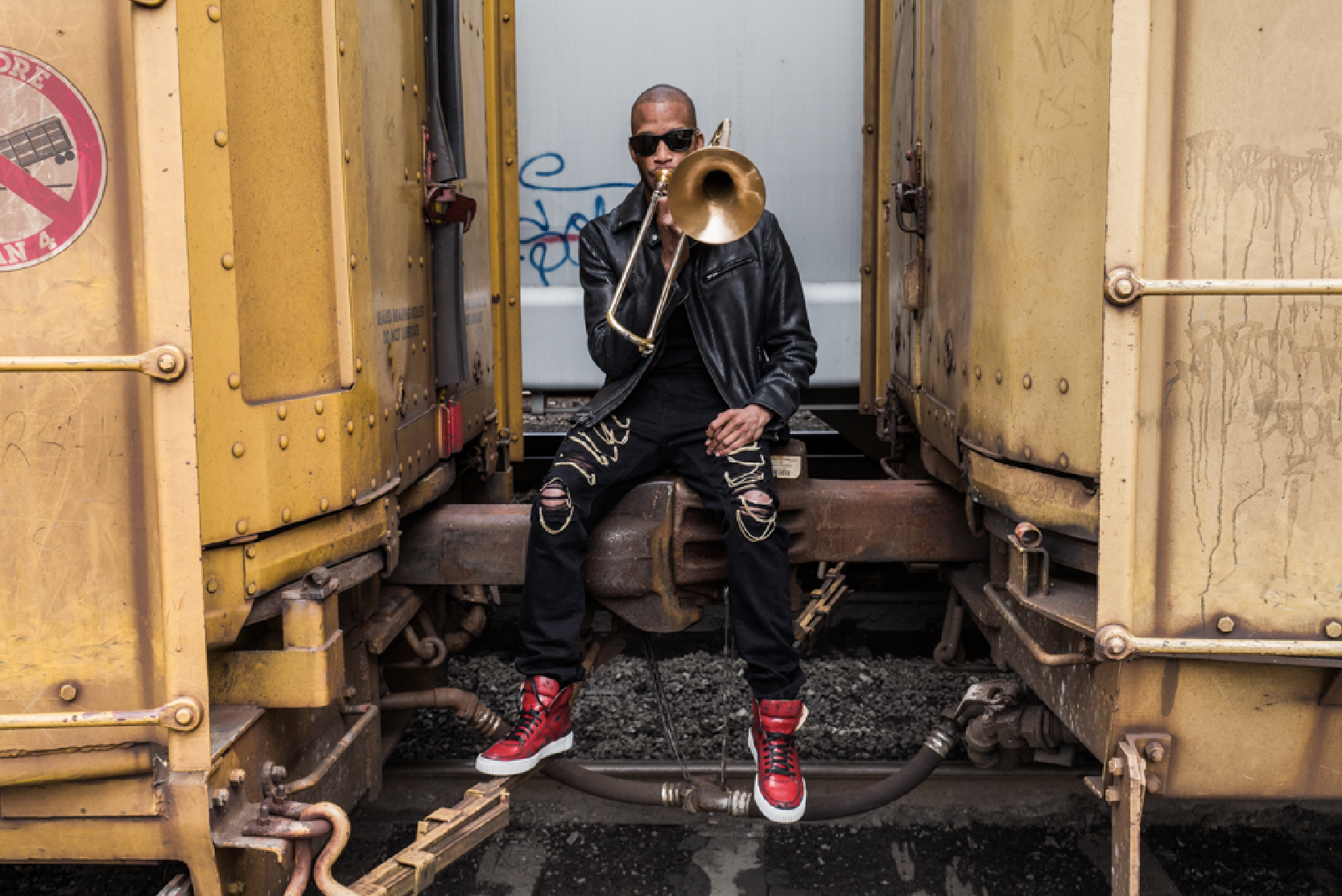 Trombone Shorty Band on the Wall