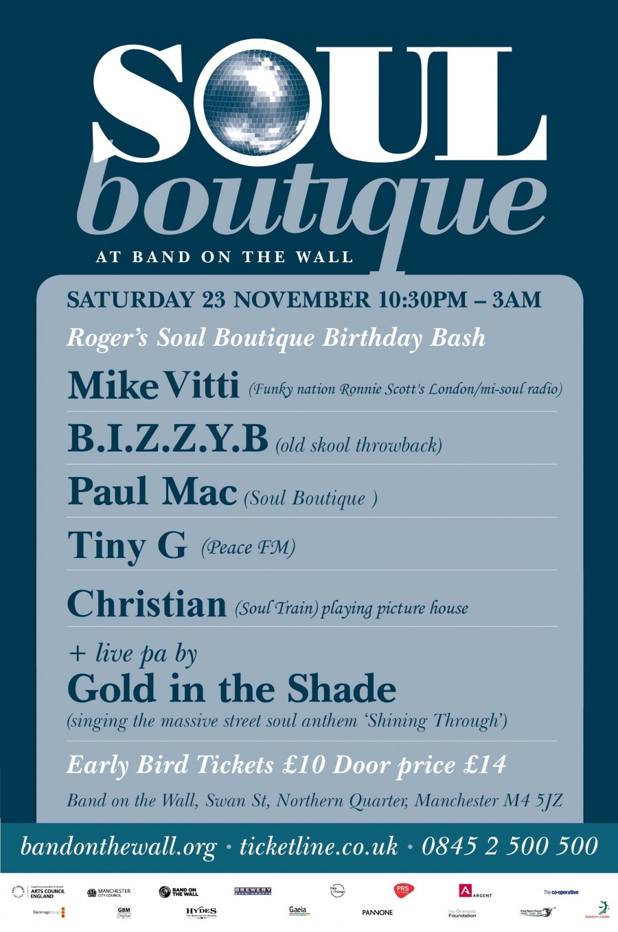 Soul Boutique ft. Mike Vitti + B.I.Z.Z.Y.B + Paul Mac + Tiny G + Christian + live pa by Gold in