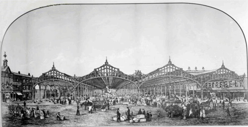 Smithfield Market, 1854 (Manchester City Archives, m74771)